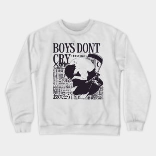 Neon Genesis Evangelion Shinji Ikari Boys Dont Cry Crewneck Sweatshirt